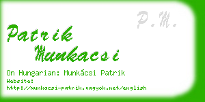 patrik munkacsi business card